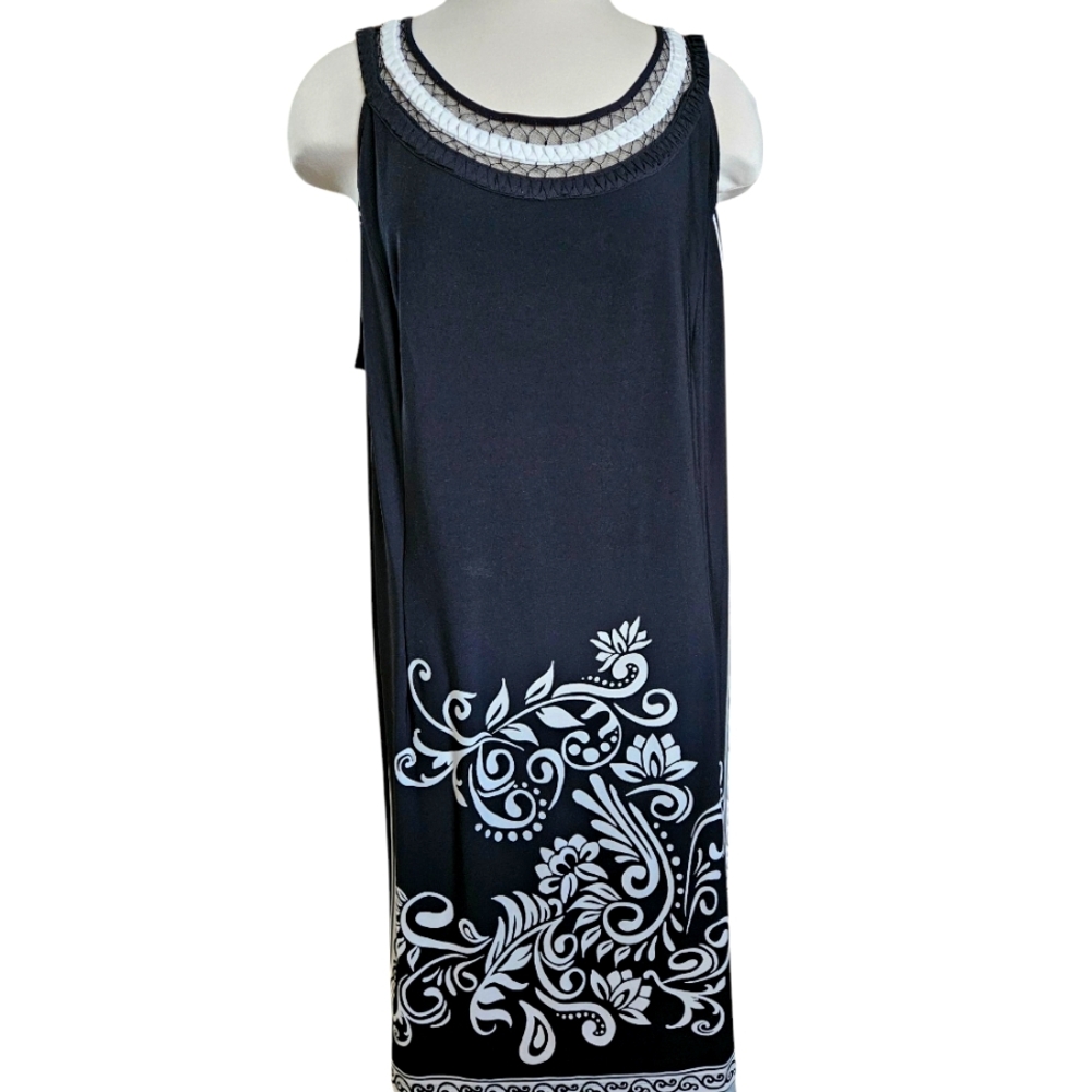 Studio One 3x Beautiful Black and White Sleeveless Dress